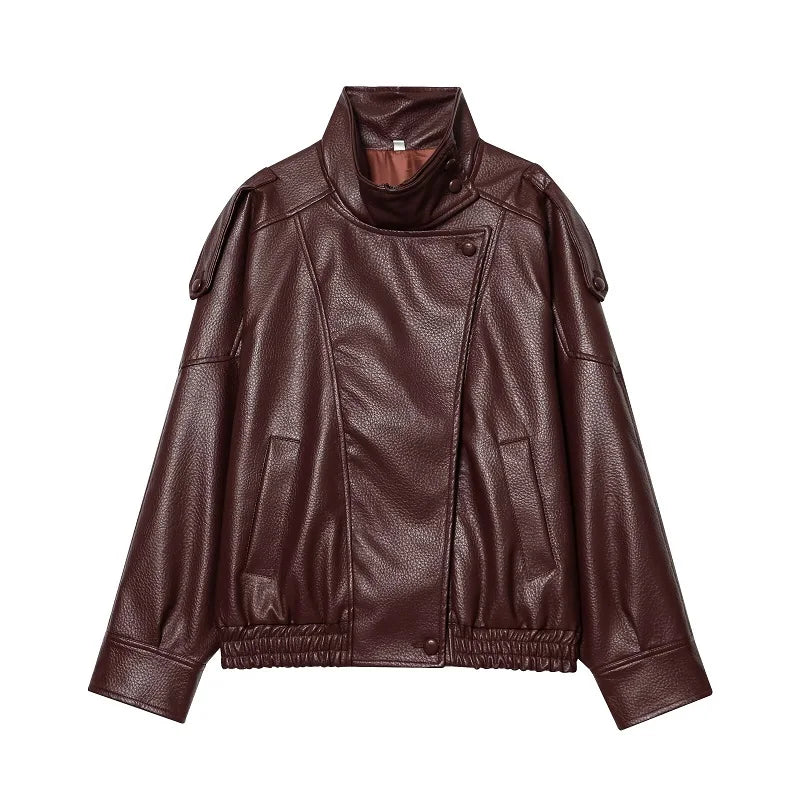 Chaqueta Bomber "Urban-Leather" Oversize