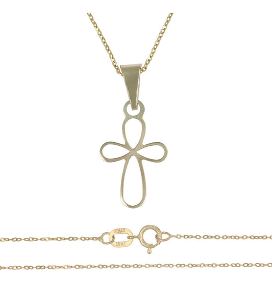 Dije De Oro De 10k De Cruz