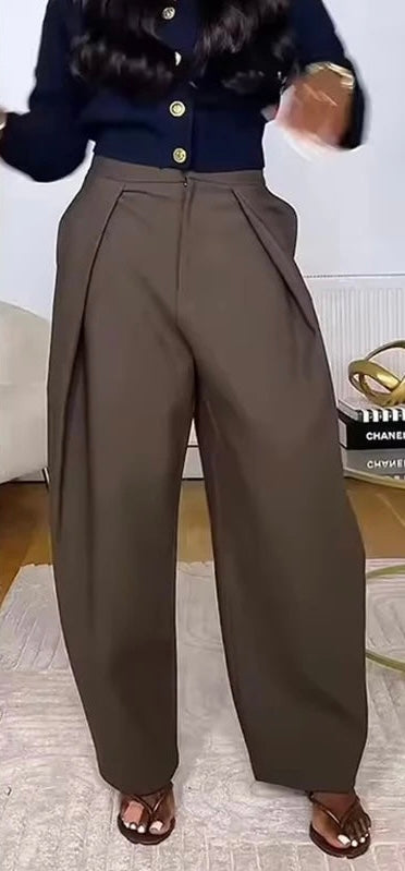 Pantalón "Breeze-Flow": Wide-Leg de Tiro Alto