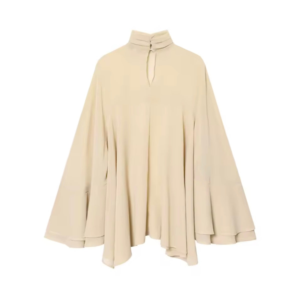 Camisa "Aura Asym": Blusa Asimétrica Oversize