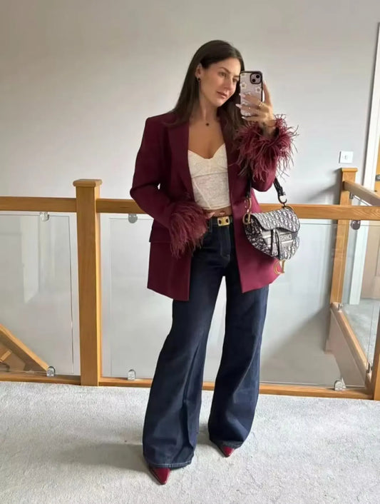 Conjunto "Plume-Tailored" 2 Piezas