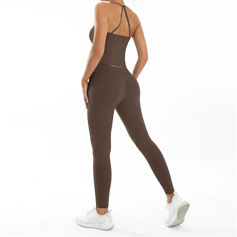 Set Deportivo Nude Feel para Mujer – Outfit Completo Fitness & Yoga