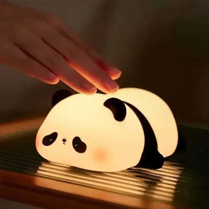 Lámpara "Pure-Glow": Iluminación Ambiental de Silicona, Panda