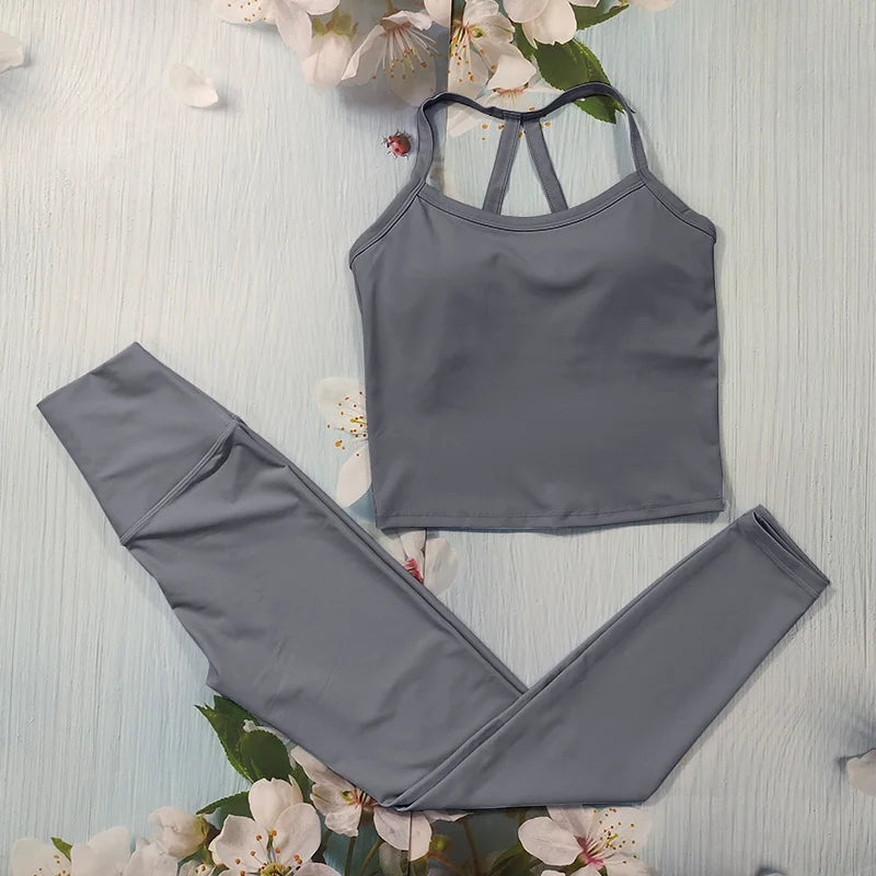 Set Deportivo Nude Feel para Mujer – Outfit Completo Fitness & Yoga