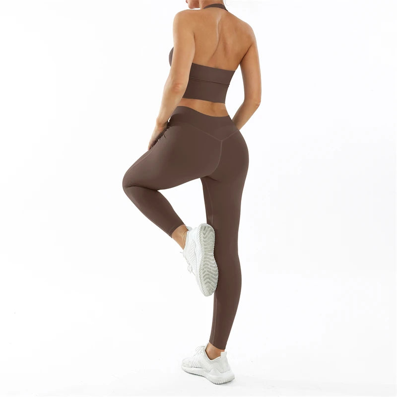 Set Deportivo Nude Feel para Mujer – Outfit Completo Fitness & Yoga