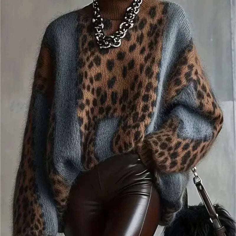 Suéter "Leopard-Patch"