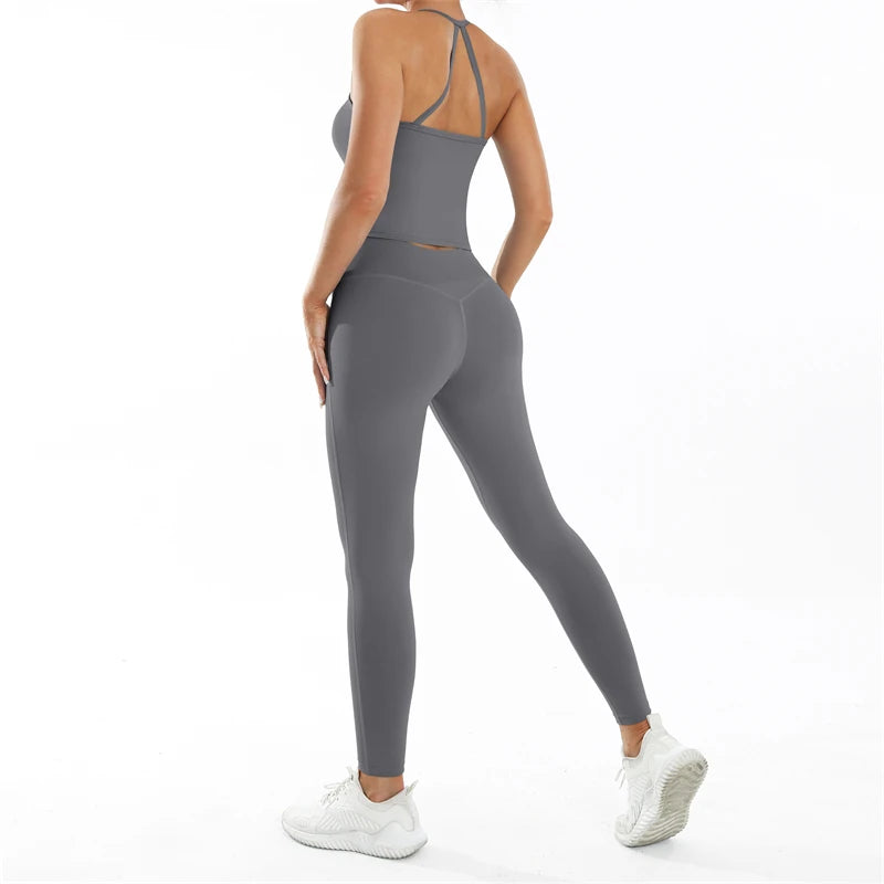 Set Deportivo Nude Feel para Mujer – Outfit Completo Fitness & Yoga