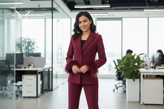 Conjunto "Plume-Tailored" 2 Piezas