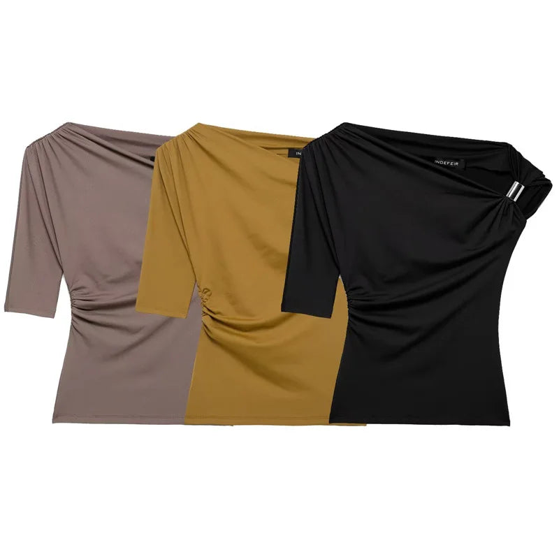 Top "Kyoto Asym": Blusa de Diseño Asimétrico