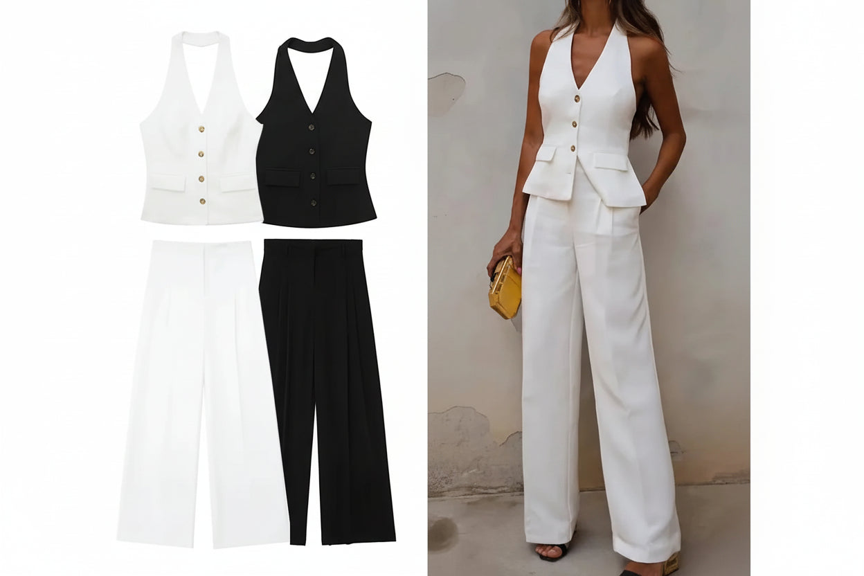 Conjunto "Sculpt": Dúo de Sastrería Vanguardista