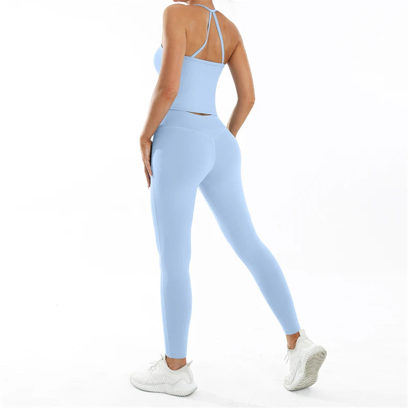 Set Deportivo Nude Feel para Mujer – Outfit Completo Fitness & Yoga