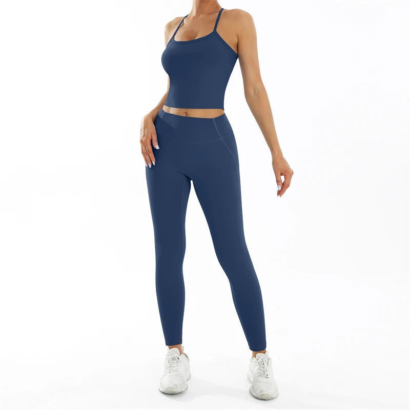 Set Deportivo Nude Feel para Mujer – Outfit Completo Fitness & Yoga