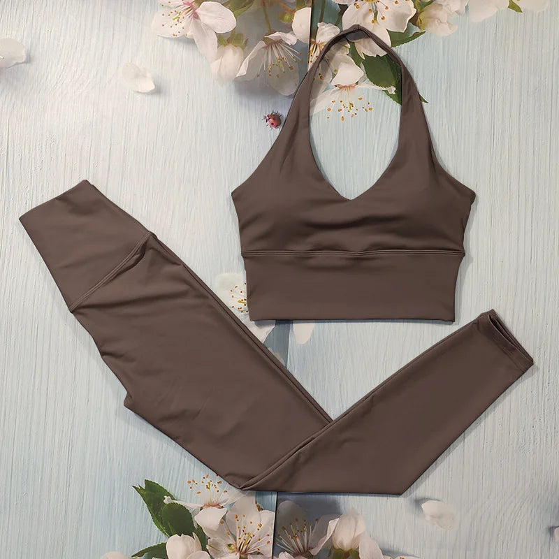 Set Deportivo Nude Feel para Mujer – Outfit Completo Fitness & Yoga