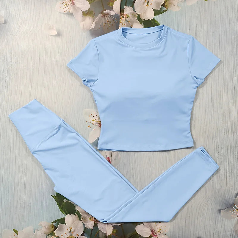 Set Deportivo Nude Feel para Mujer – Outfit Completo Fitness & Yoga