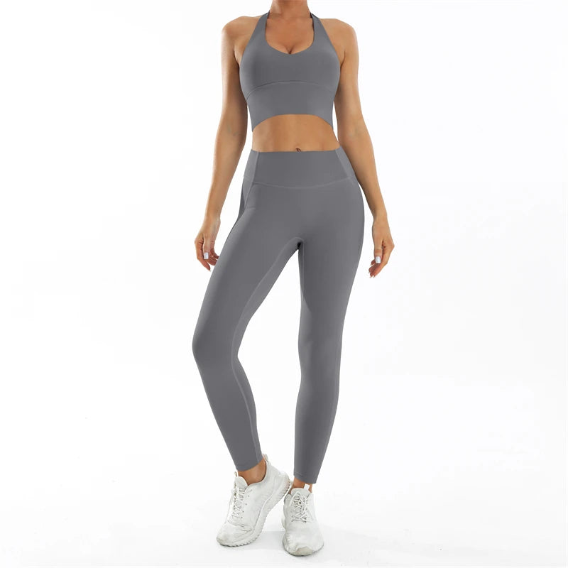 Set Deportivo Nude Feel para Mujer – Outfit Completo Fitness & Yoga