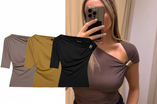 Top "Kyoto Asym": Blusa de Diseño Asimétrico