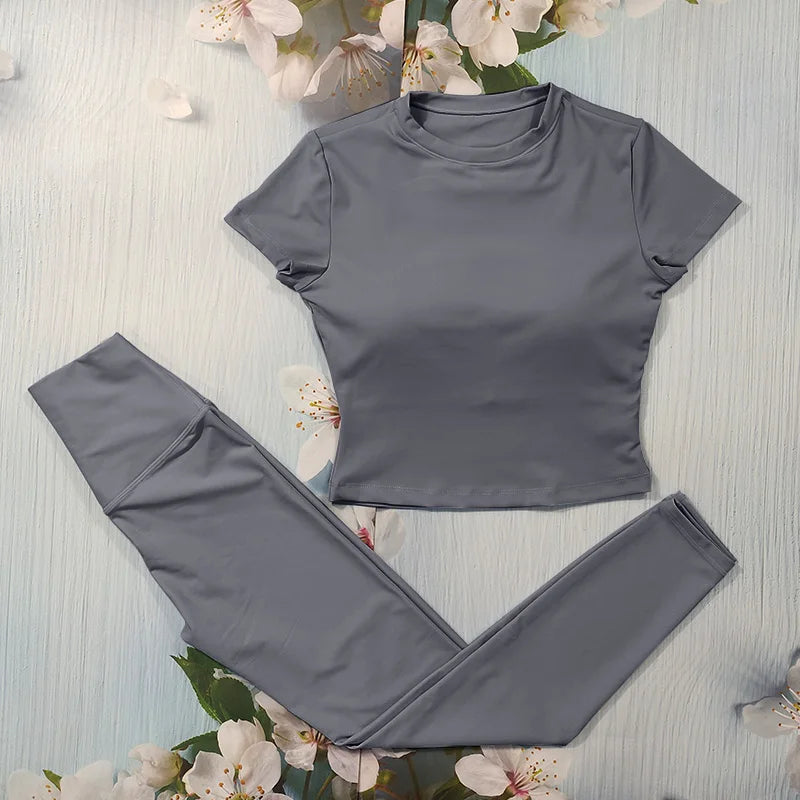 Set Deportivo Nude Feel para Mujer – Outfit Completo Fitness & Yoga