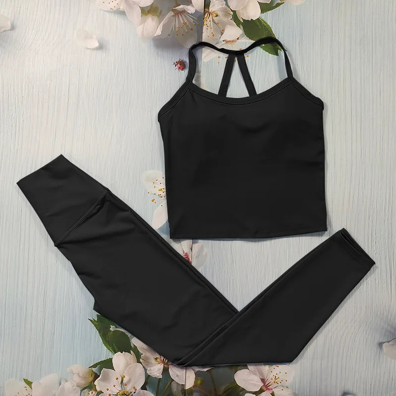 Set Deportivo Nude Feel para Mujer – Outfit Completo Fitness & Yoga
