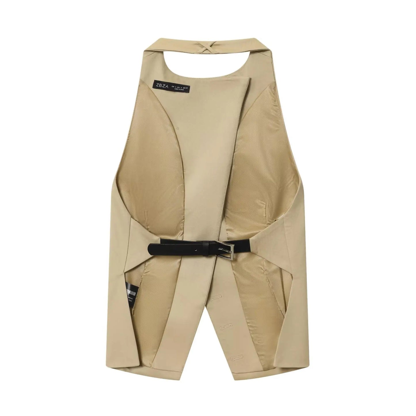 Set "Metropolitan Halter": Top con Espalda Descubierta y Pantalón Recto