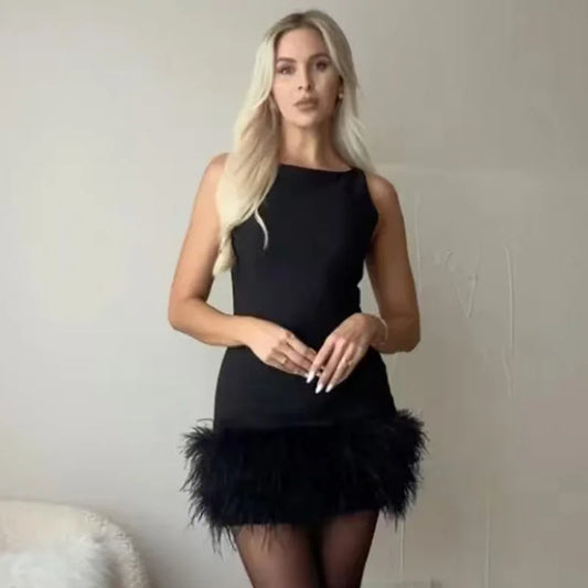 Vestido "Midnight-Plume"