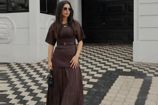 Vestido "Sienna-Pleat"