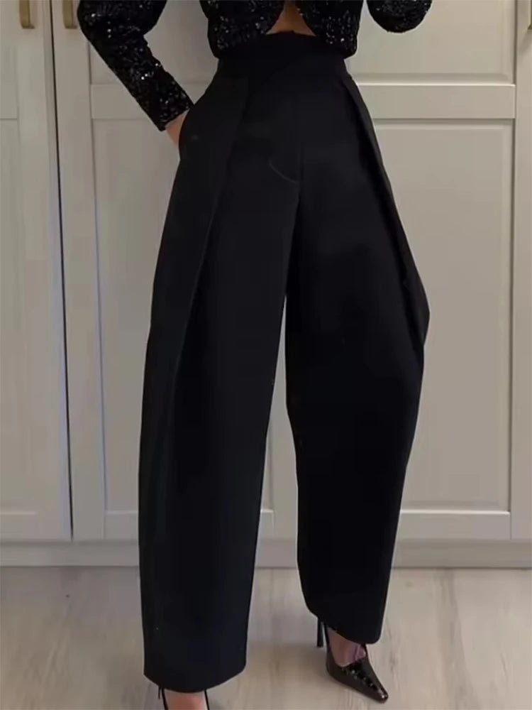 Pantalón "Breeze-Flow": Wide-Leg de Tiro Alto