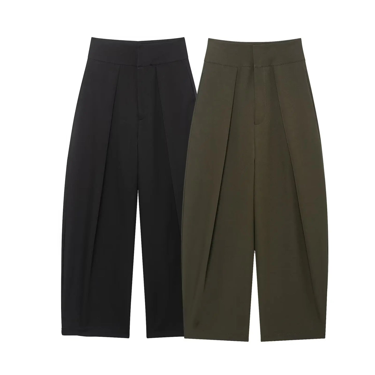 Pantalón "Breeze-Flow": Wide-Leg de Tiro Alto