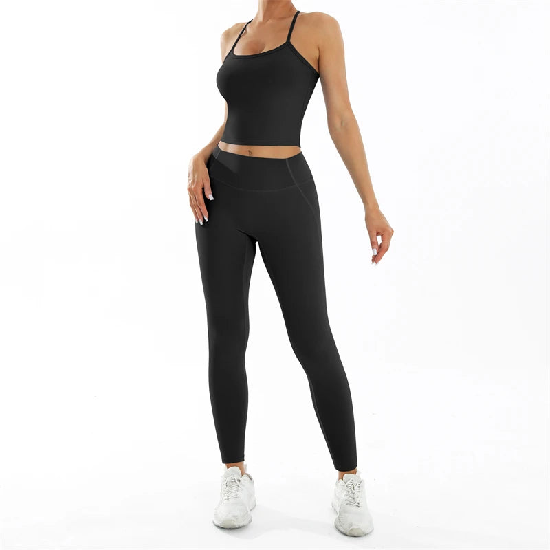 Set Deportivo Nude Feel para Mujer – Outfit Completo Fitness & Yoga