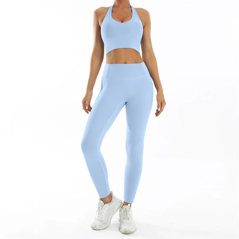 Set Deportivo Nude Feel para Mujer – Outfit Completo Fitness & Yoga