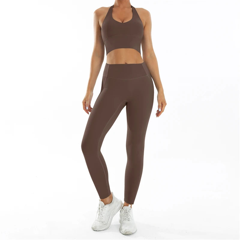 Set Deportivo Nude Feel para Mujer – Outfit Completo Fitness & Yoga