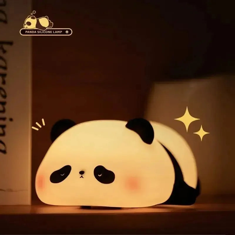 Lámpara "Pure-Glow": Iluminación Ambiental de Silicona, Panda